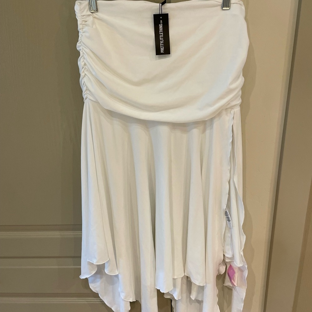 NWT Prettylittlething White Women's Skirt
